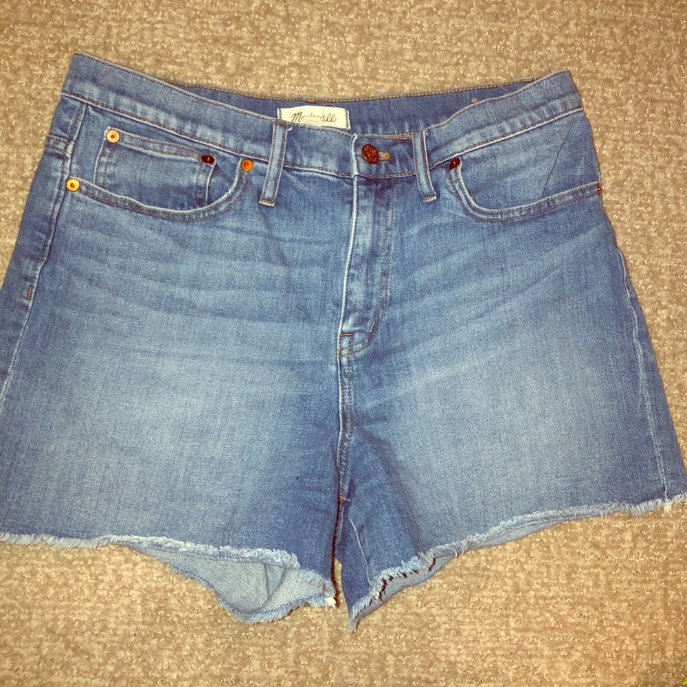 High waisted Madwell denim shorts